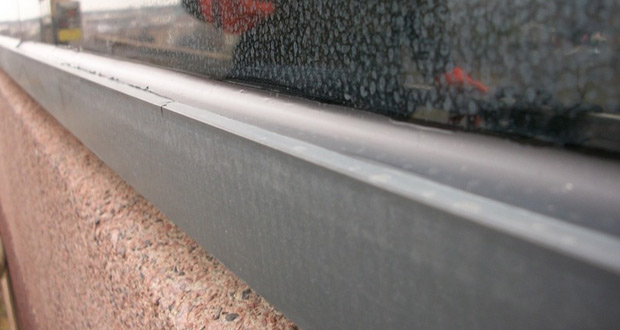 a person entering a building